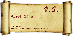 Vizel Sára névjegykártya